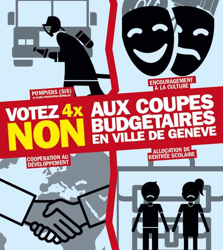 Genève : Non aux coupes budgétaires