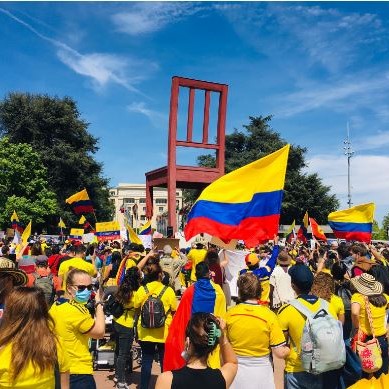 Manifeste contre la violence en Colombie