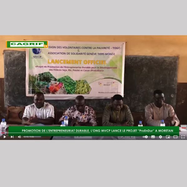 Lancement du projet “Entreprenariat agricole durable porteur de développement économique local”