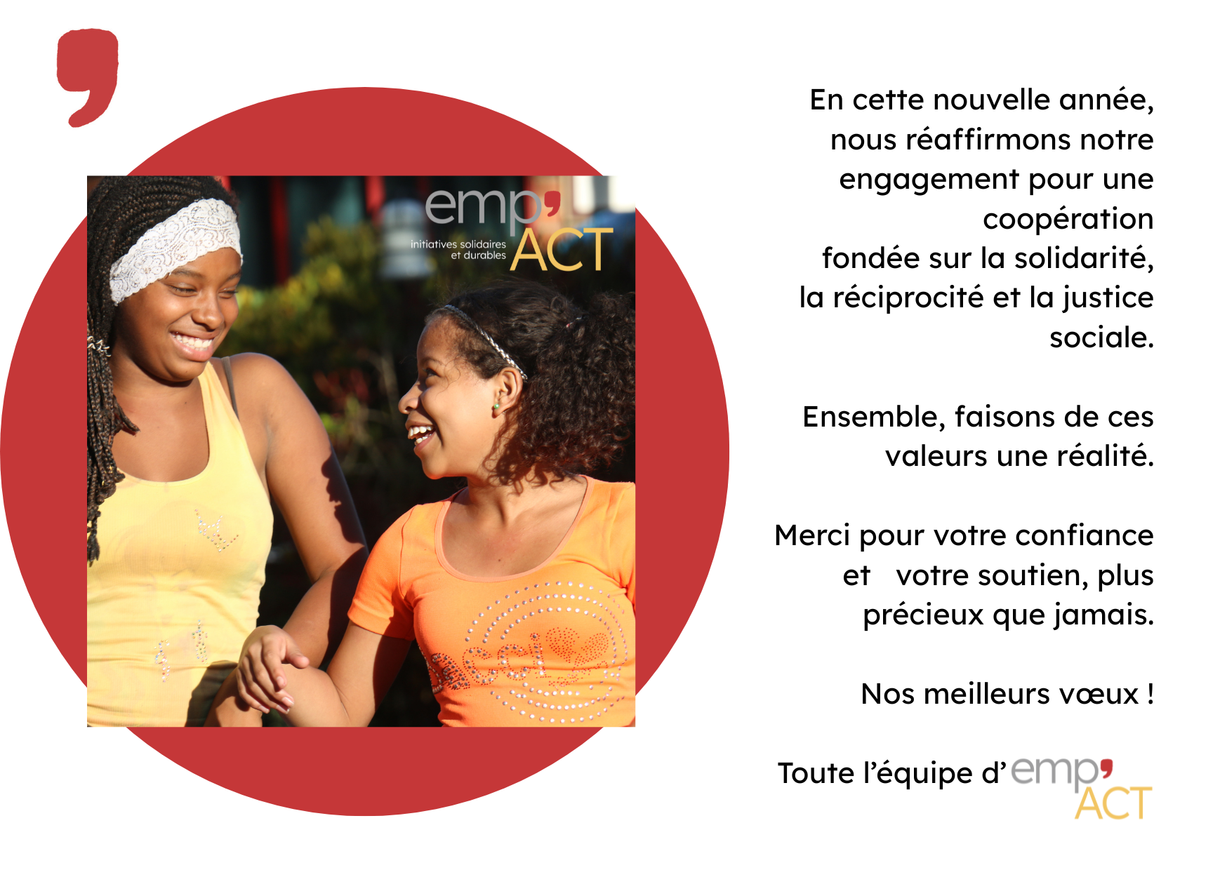 Meilleurs vœux 2026!