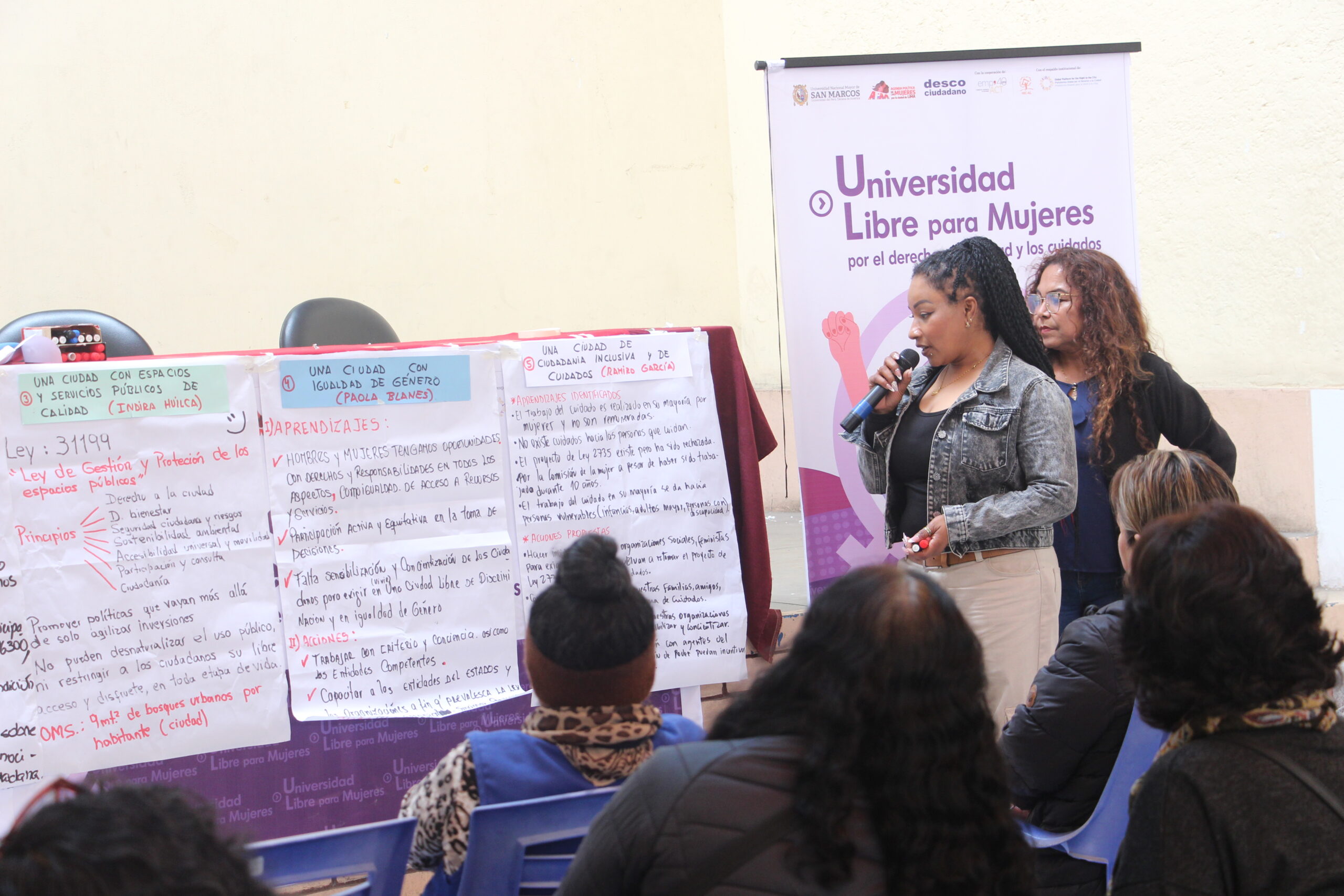 Université libre pour femmes, atelier de leadership © DESCO CIUDADANO